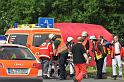 Schwerer Unfall mit Reisebus Lohmar Donrather Dreieck P149